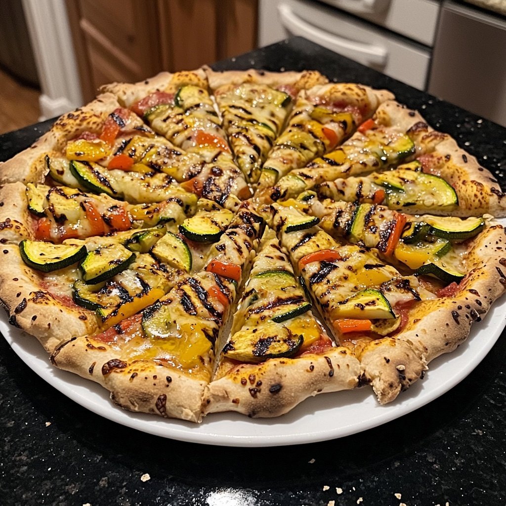 Pizza mit Grillgemüse