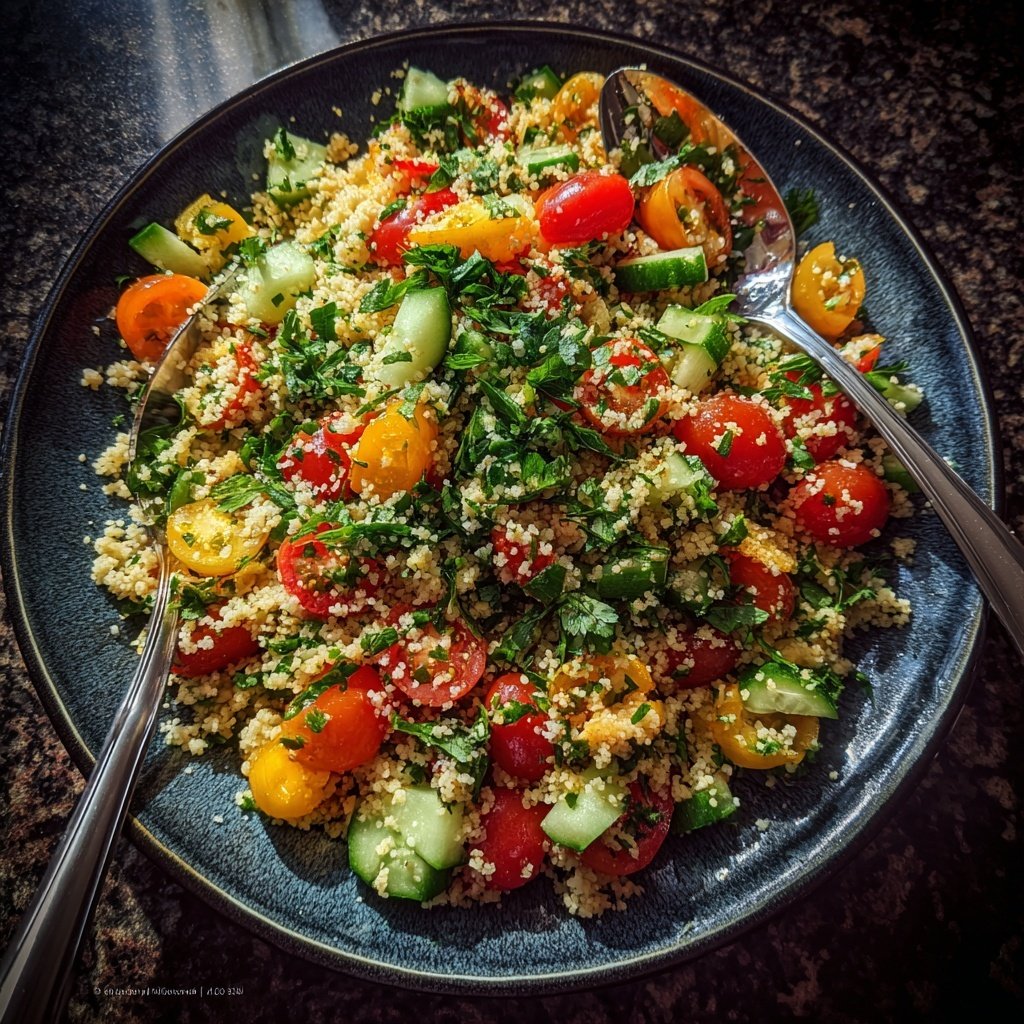 Mediterraner Couscous Salat Zum Grillen