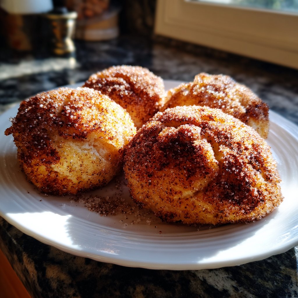 Quarkbällchen mit Zitronenzucker