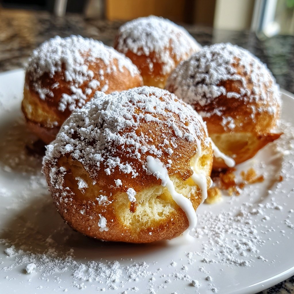Quarkbällchen aus dem Backofen