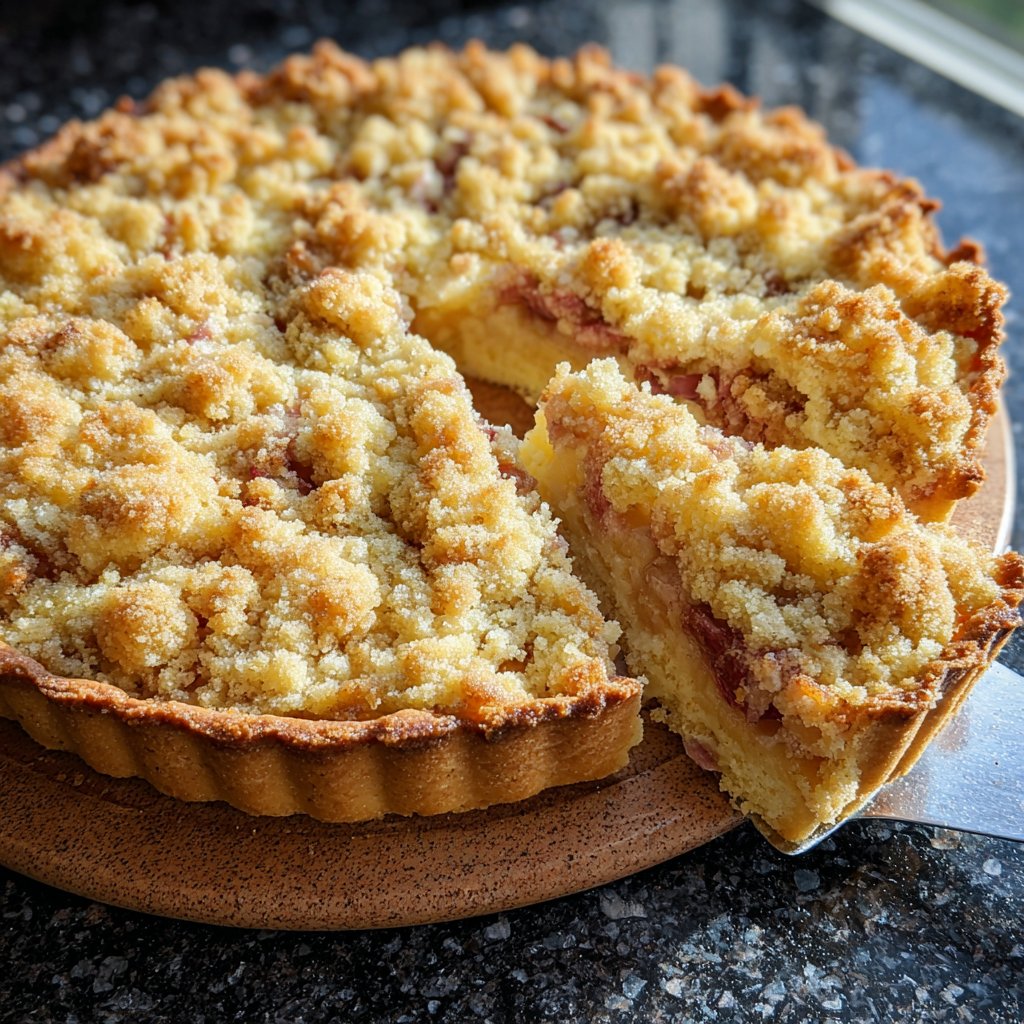 Streuselkuchen Mit Rhabarber