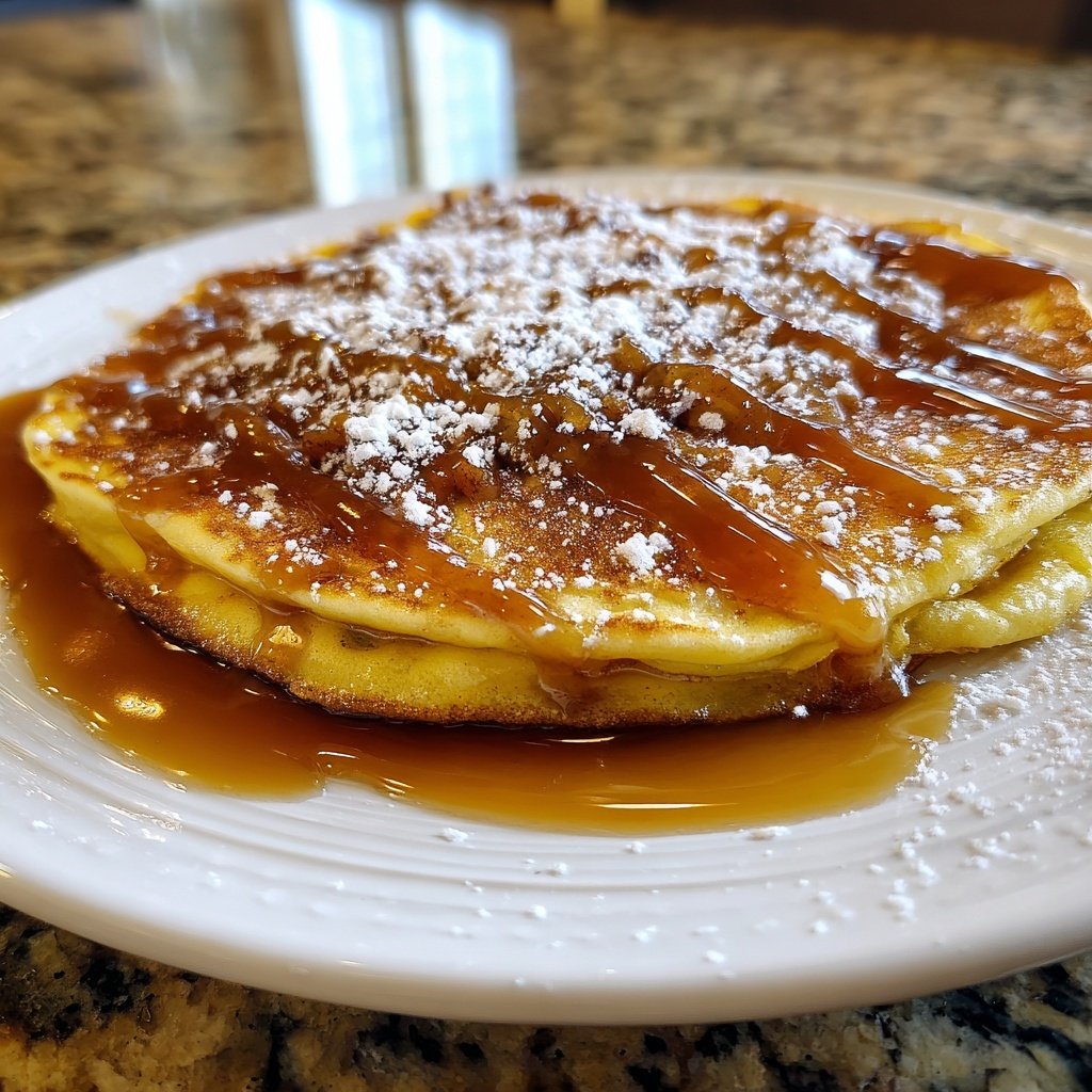 Pfannkuchen mit Apfel-Zimt-Topping